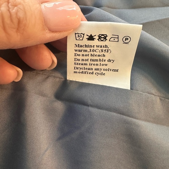 Unbranded Nubby Tweed Slate Blue Blazer With Gold Buttons Very Chic!! Sz XL - Picture 14 of 15